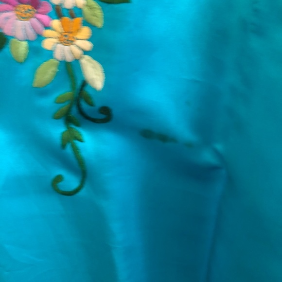 Silky floor lenth lined kimono - Picture 6 of 6